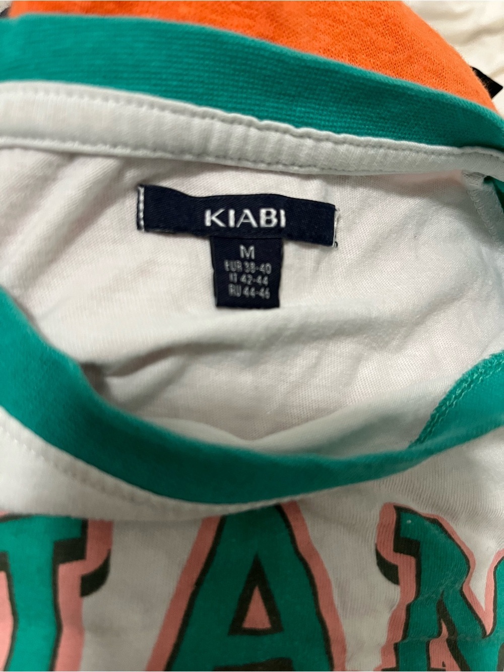 KIABI Retro Raglan Cropped Beach Ringer Tee - Picture 4 of 4